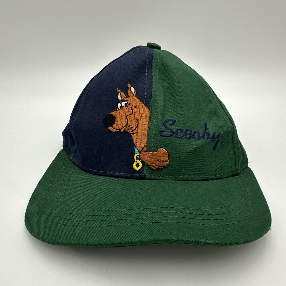 Vintage Warner Bros Cartoon Network Scooby Doo Kids Hat Green/Blue Split